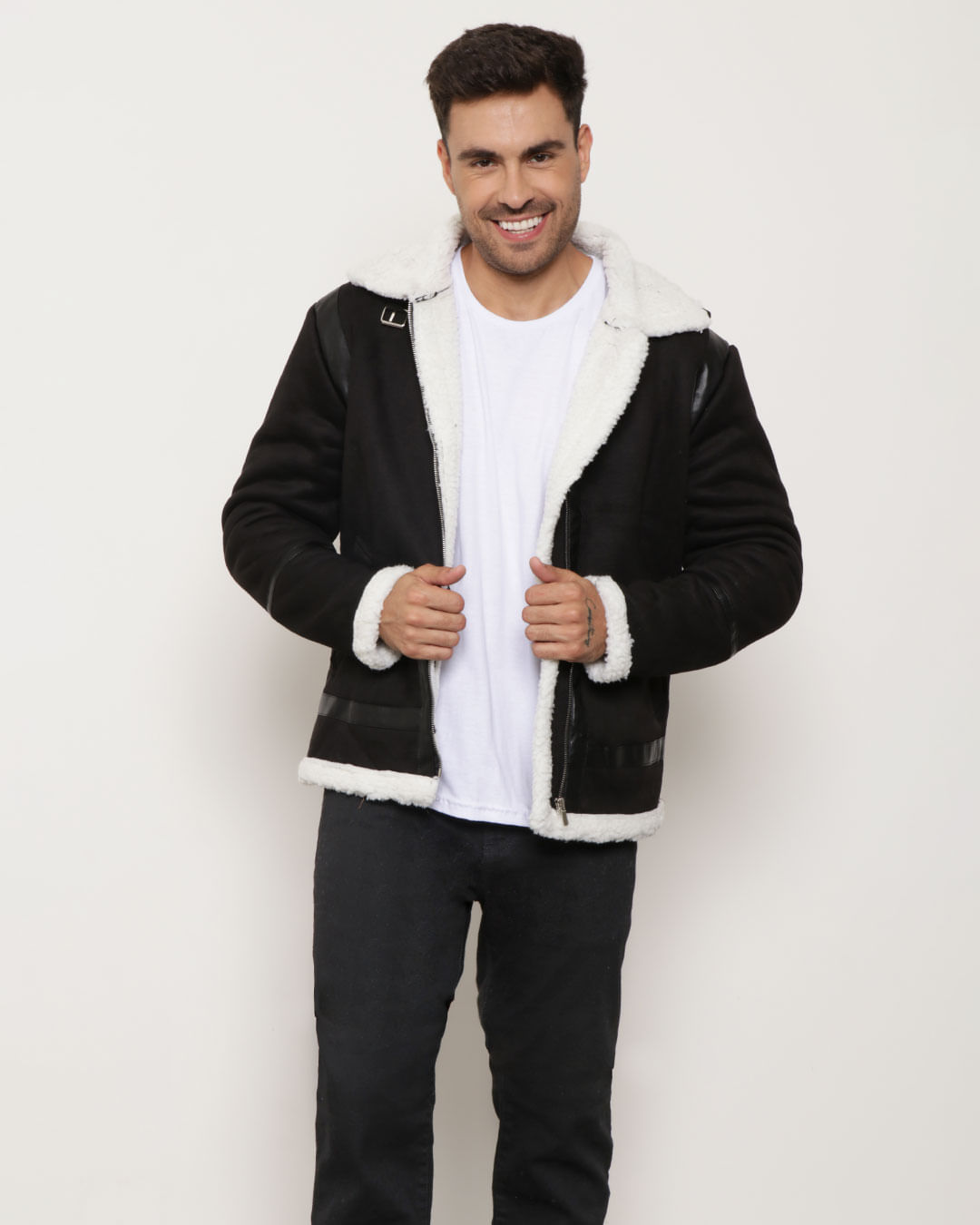 Jaqueta-Masculina-Suede-Forro-Sherpa-Preta