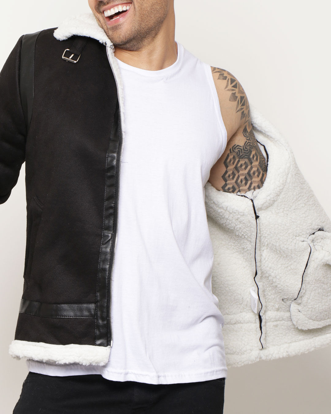 Jaqueta-Masculina-Suede-Forro-Sherpa-Preta