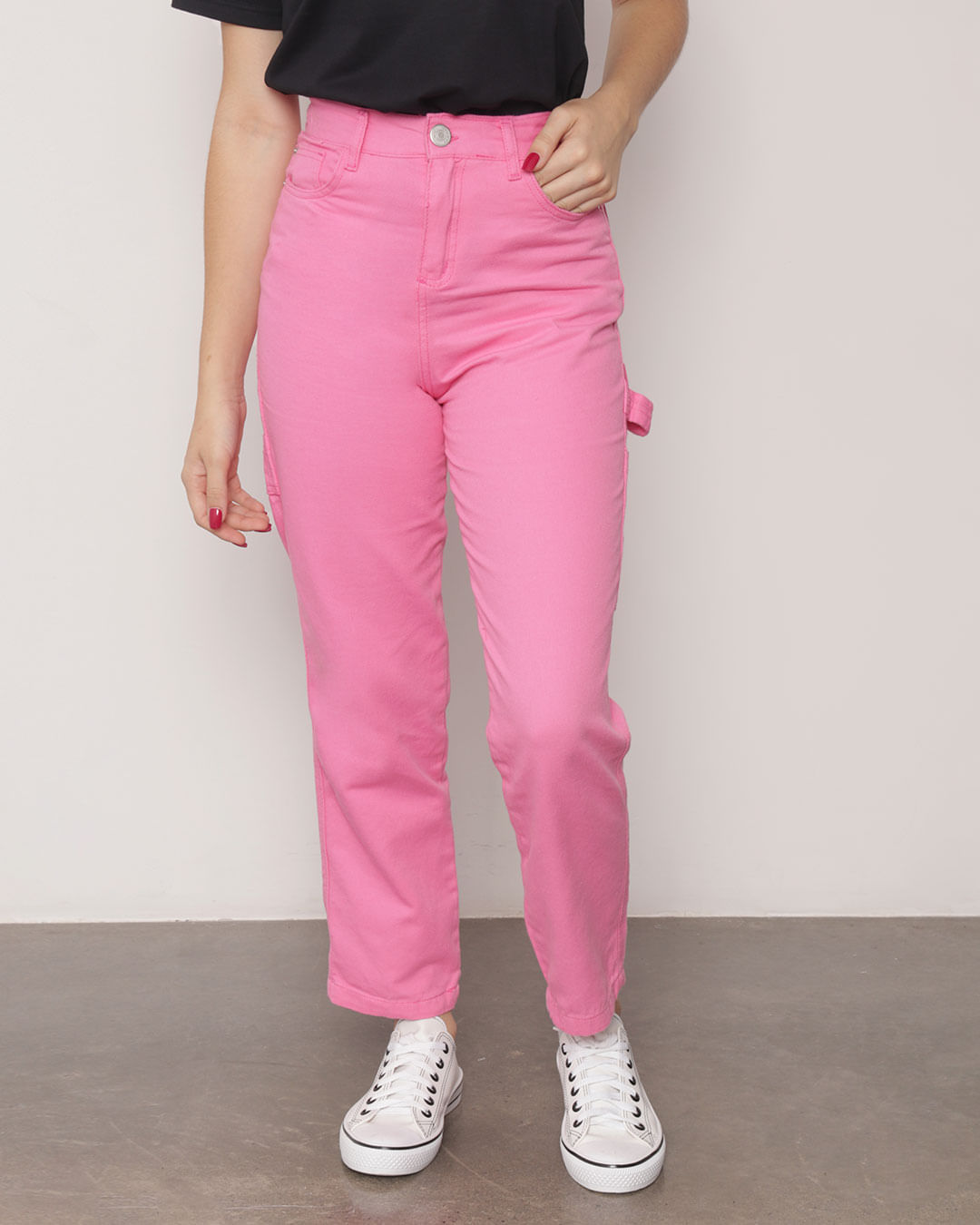 Calca-Sarja-Juvenil-Detalhes-Rosa