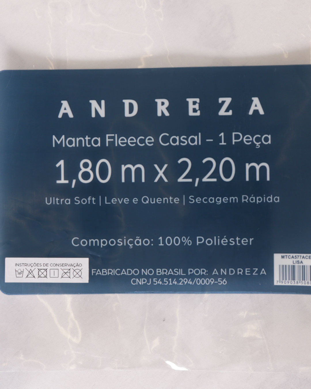 Manta-Fleece-Casal-Lisa-Sortida---Azul-Medio