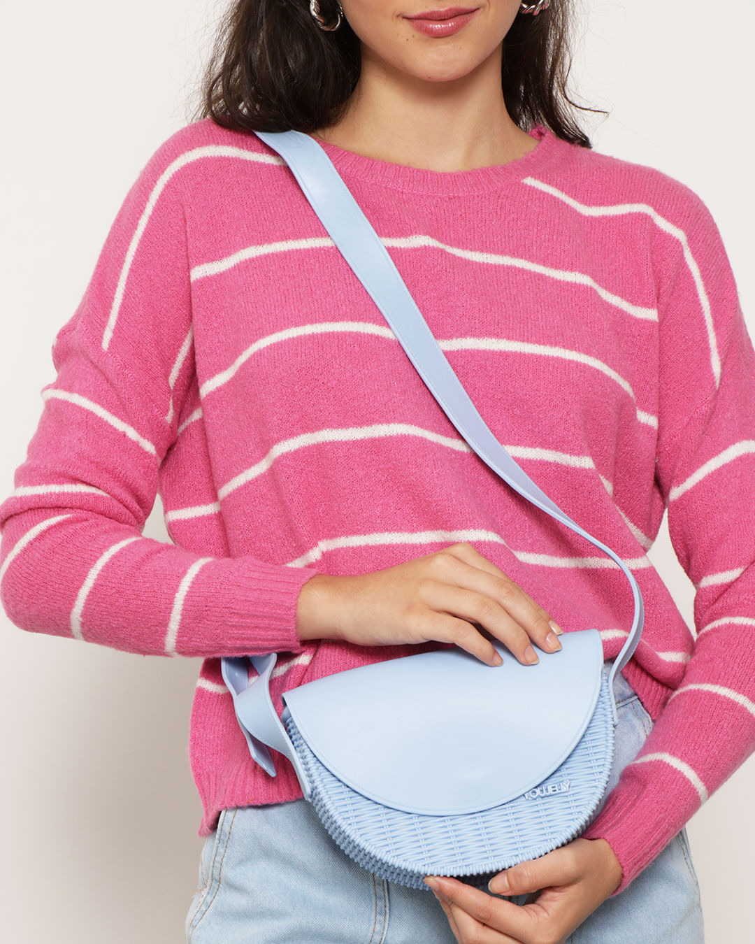 Bolsa-Feminina-Lua-Transversal-Textura-You-Jelly-Azul-Claro