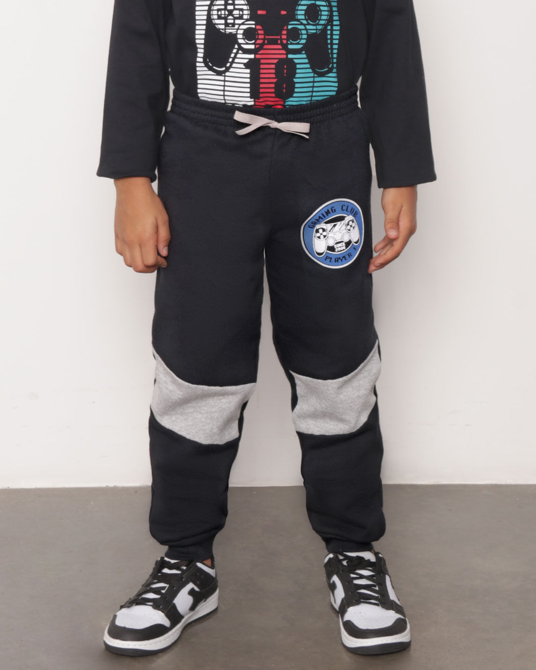 Calca-Moletom-Infantil-Jogger-Game-Recorte-Preta