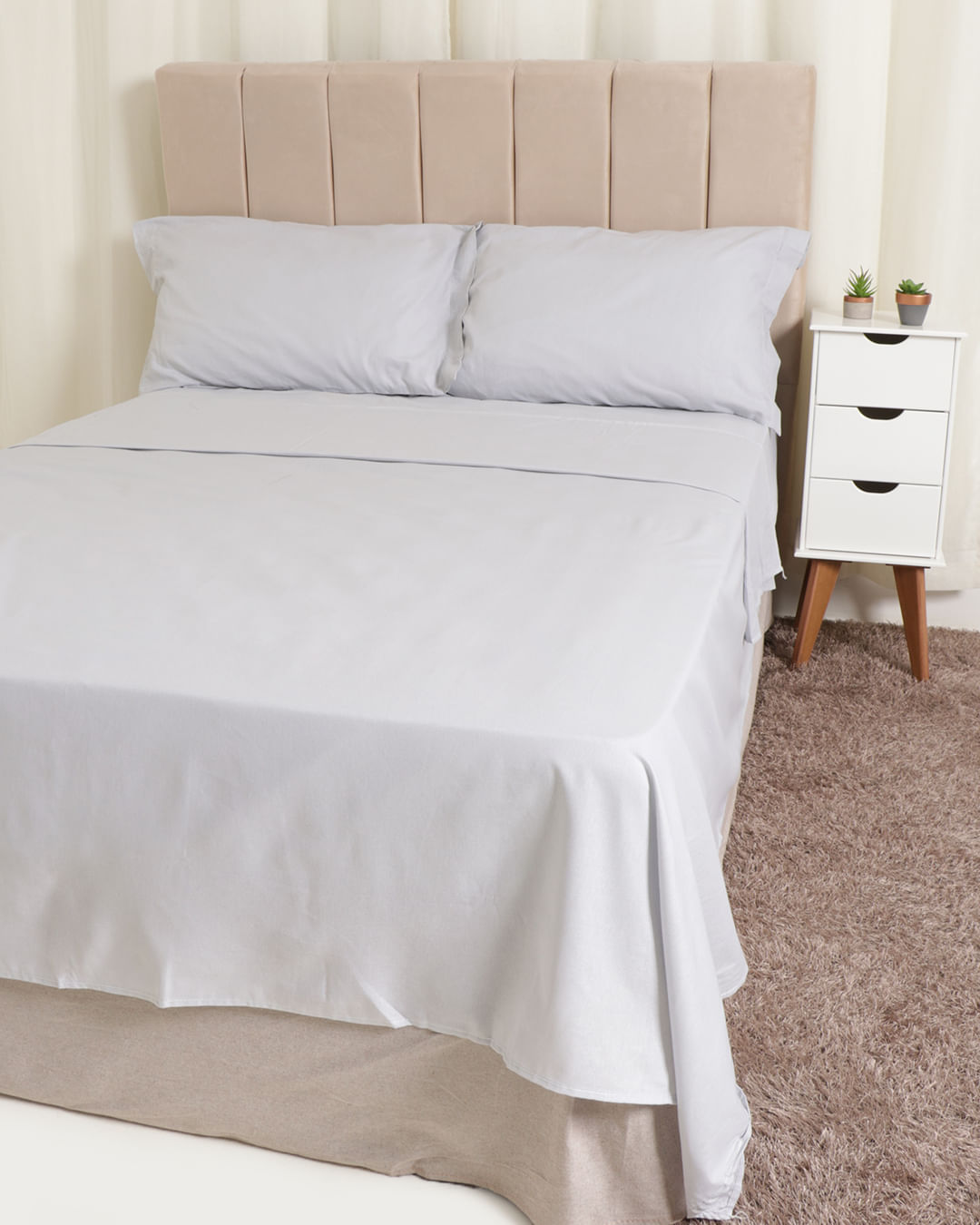 Jg-De-Cama-Casal-Alg-130-Fios-4pcs---Cinza-Claro