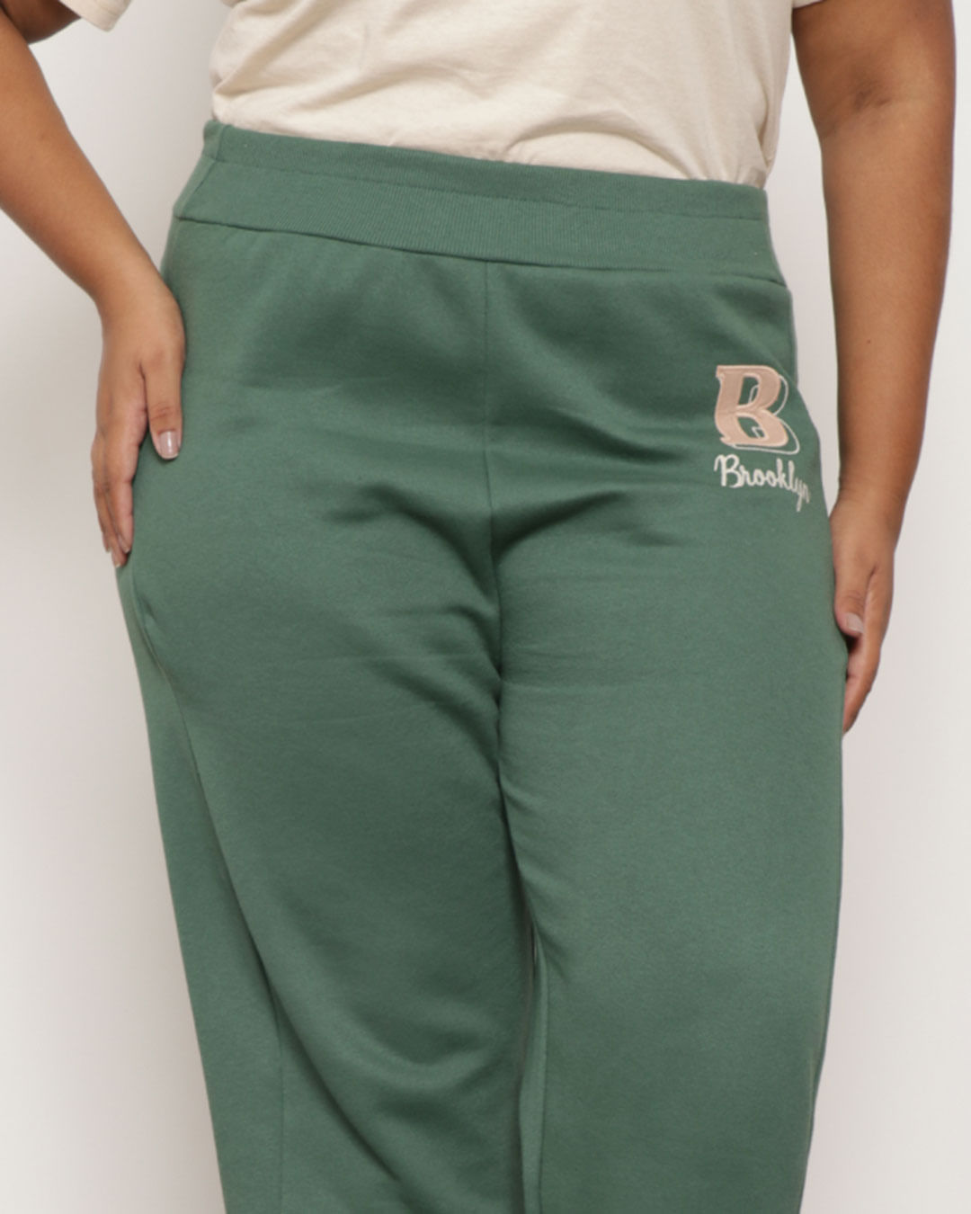 Calca-Moletom-Plus-Size-Feminina-Reta-Verde