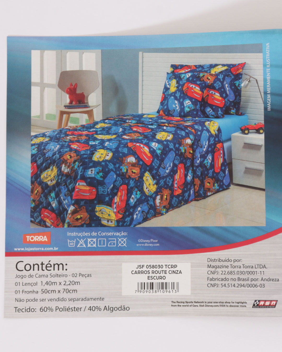 Jg-Cama-Solt-Carros-Route-2pcs---Cinza-Escuro