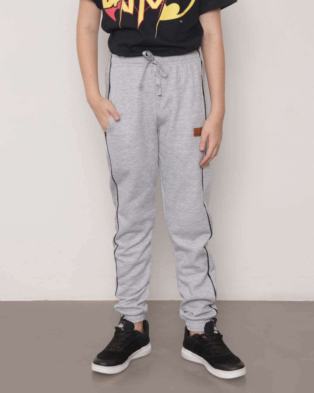Calca-Moletom-Juvenil-Jogger-Com-Recorte-Mescla