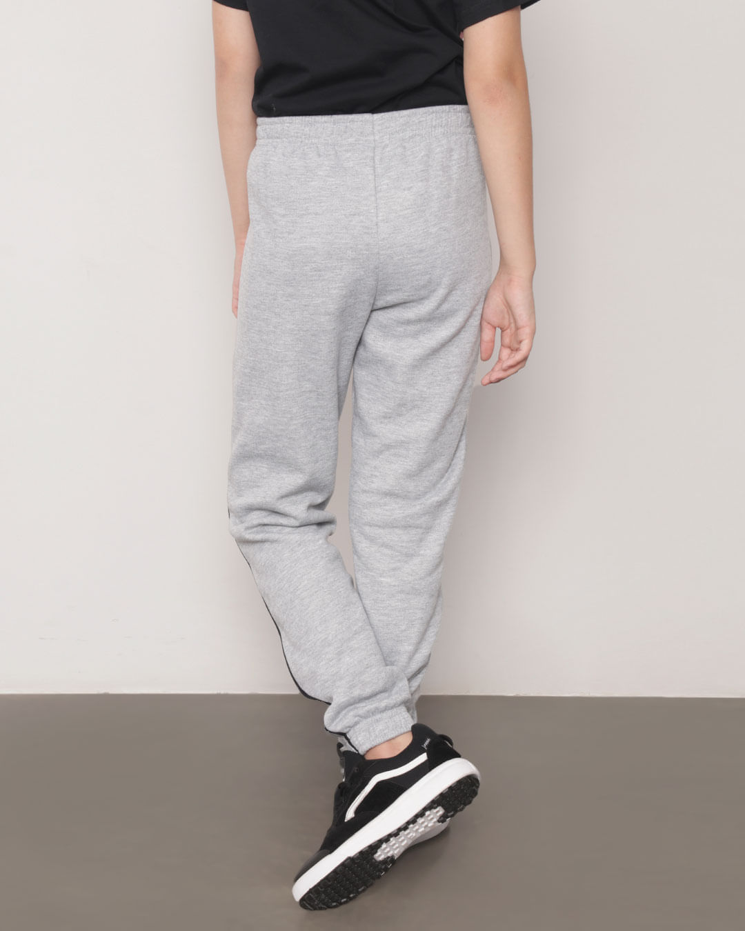 Calca-Moletom-Juvenil-Jogger-Com-Recorte-Mescla