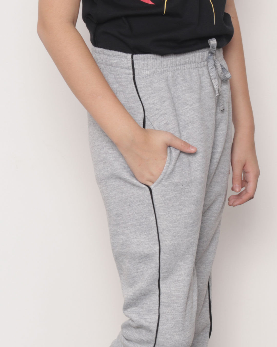Calca-Moletom-Juvenil-Jogger-Com-Recorte-Mescla