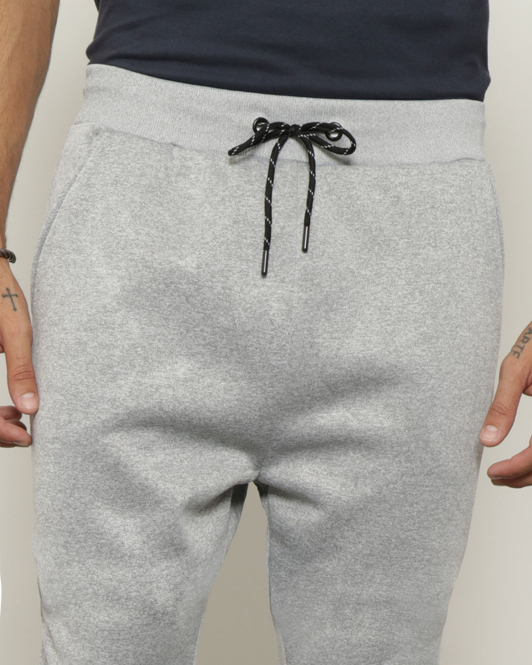 Calca-Masculina-Helanca-Jogger-Cinza