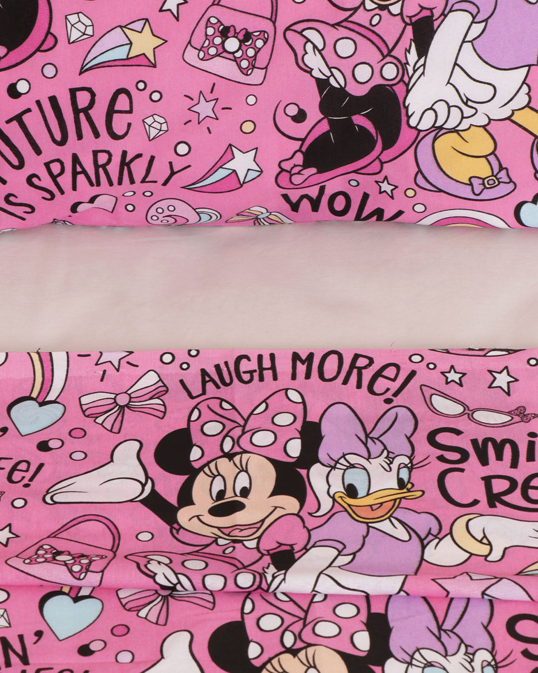 Jogo-de-Cama-Infantil-Solteiro-Minnie-BFF-2-Pecas-Disney-Rosa-