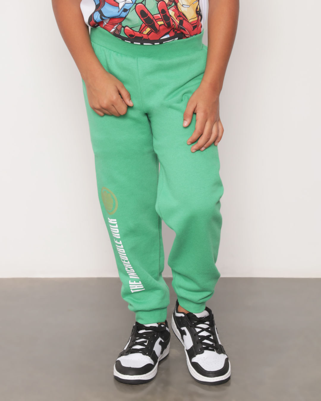 Calca-Moletom-Jogger-Infantil-Com-Estampa-Hulk-Marvel-Verde