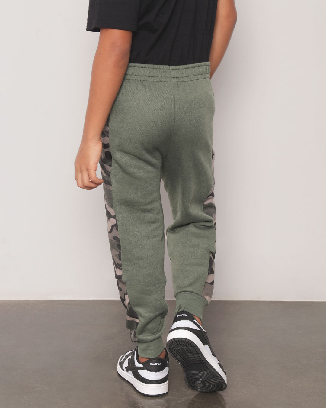 Calca-de-Moletom-Infantil-Estampa-Camuflada-Verde