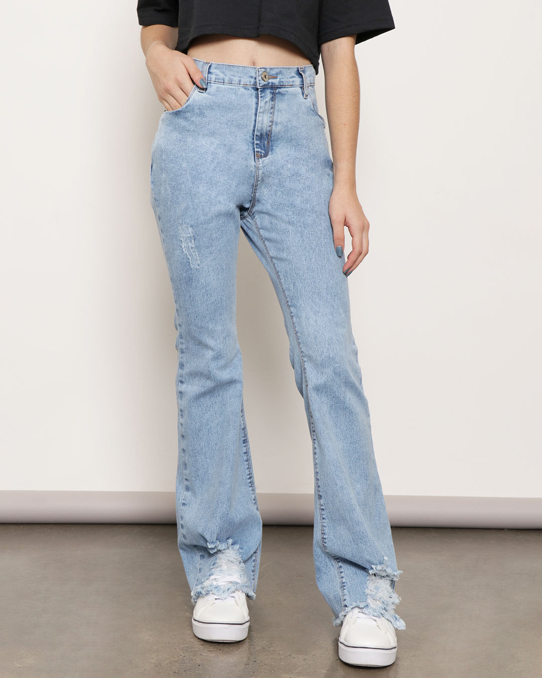 Calca-Flare-Rasgo-Barra-Lc-F-1016---Blue-Jeans-Claro
