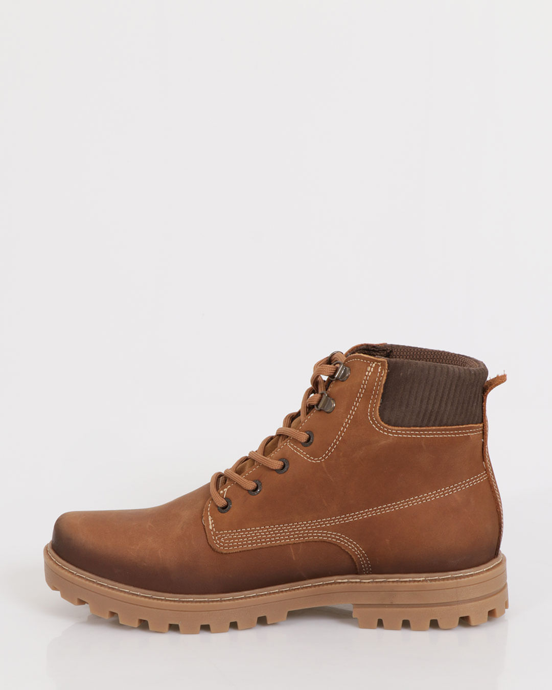 Bota Masculina Pegada Coturno Cano Curto Marrom - Main Image