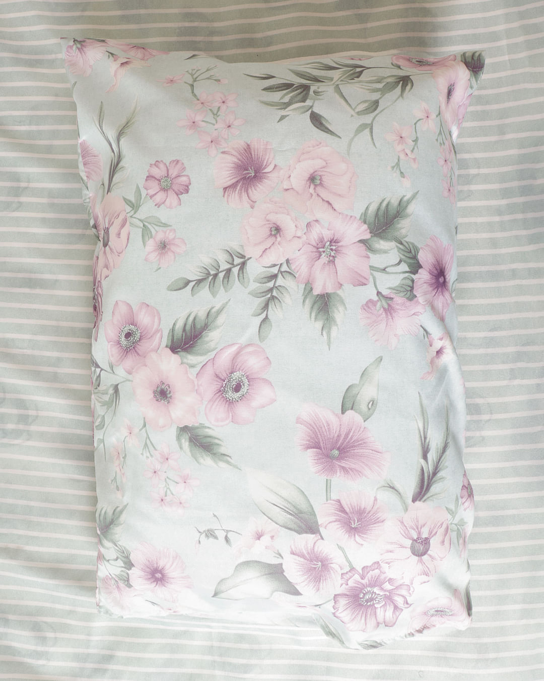 Jogo-De-Cama-Casal-Caprice---4-Pecas---Verde-Floral