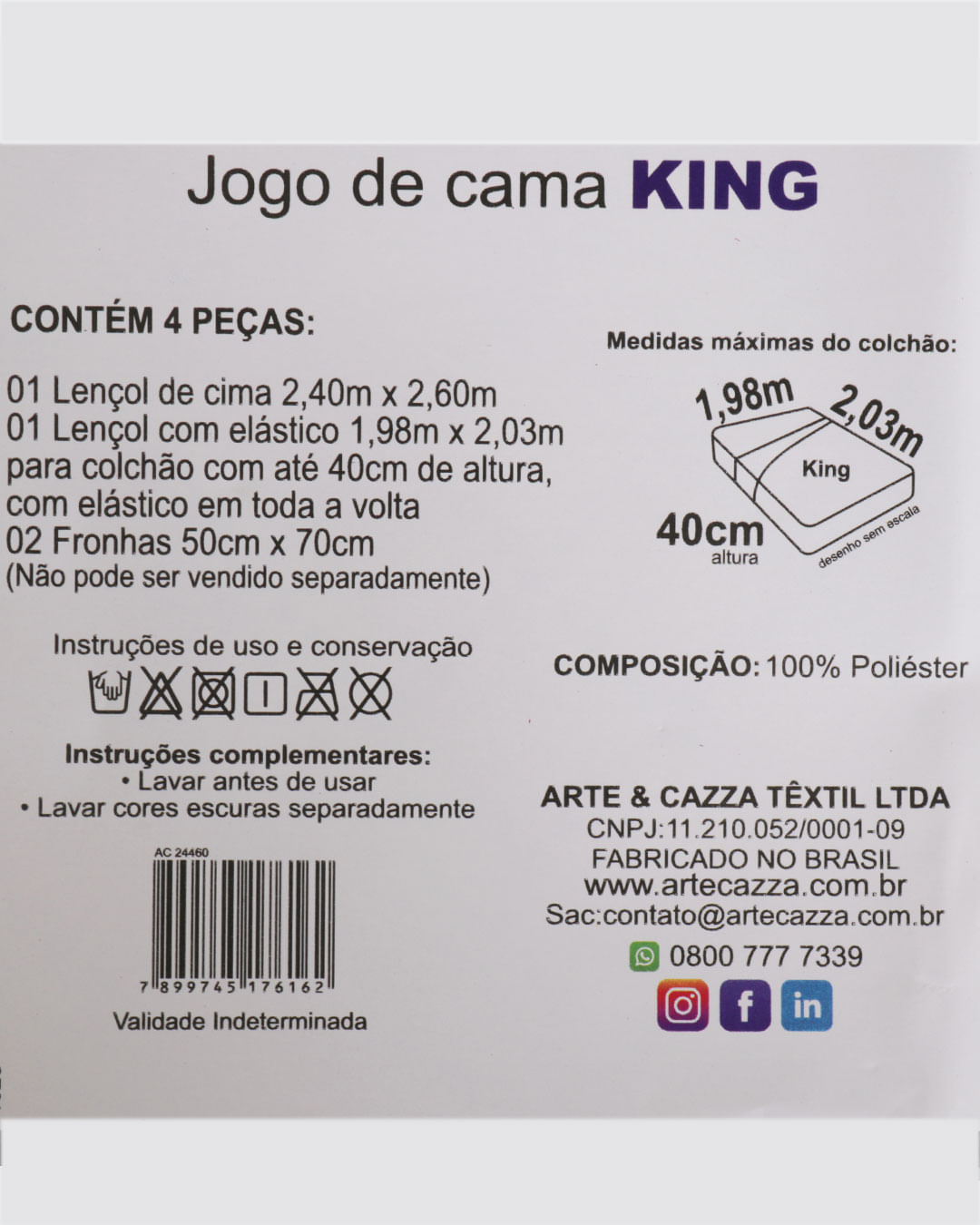 Jogo-Microfibra-King-4pcs---Cinza-Listrado