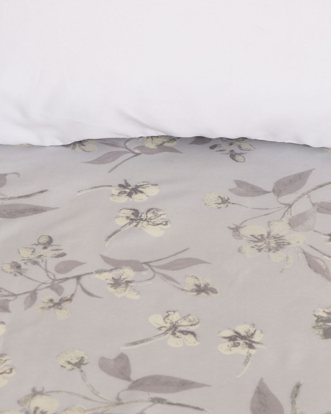 Lencol-Avulso-Queen-C-Elast-Romantico---Cinza-Floral