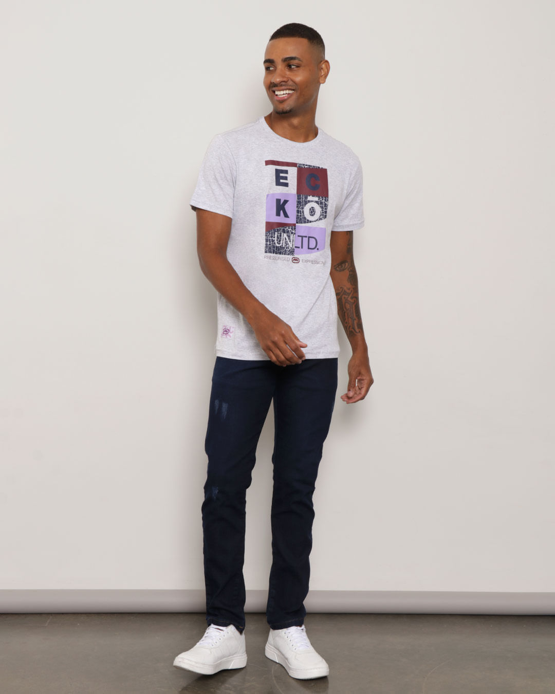 Camiseta-Ecko-U974a-Gelo-Mescla--Pgg---Mescla-Medio