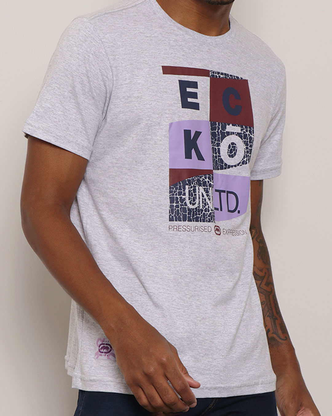 Camiseta-Ecko-U974a-Gelo-Mescla--Pgg---Mescla-Medio