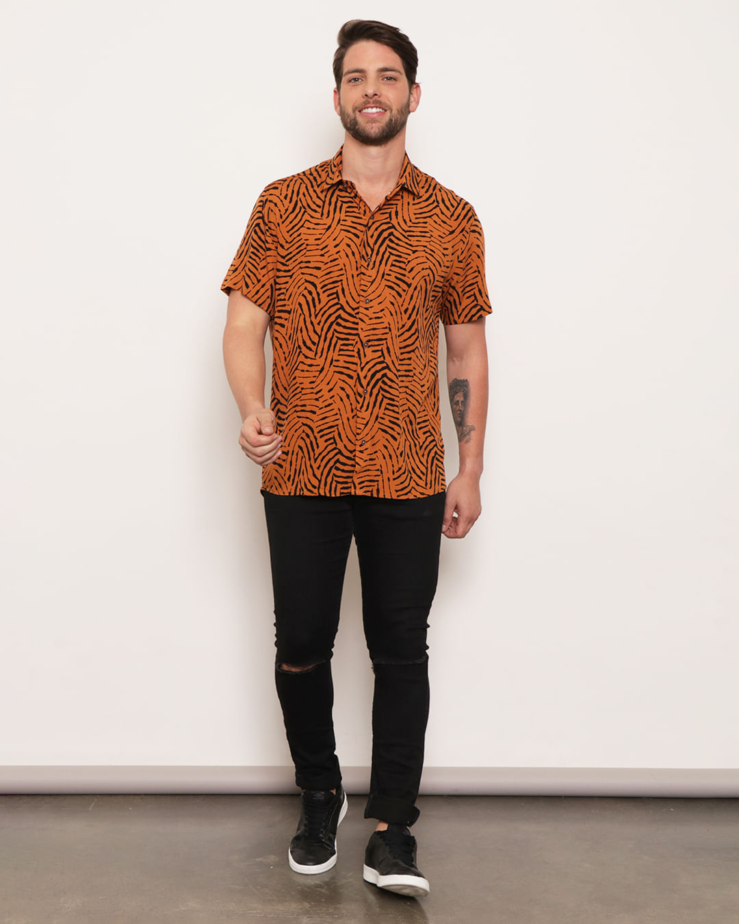 Camisa-Viscose--Ref50506-Estampada---Terracota-Outros