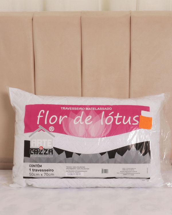 Travesseiro 50cmx70cm Flor de Lotus Arte e Cazza Cores Sortida UN