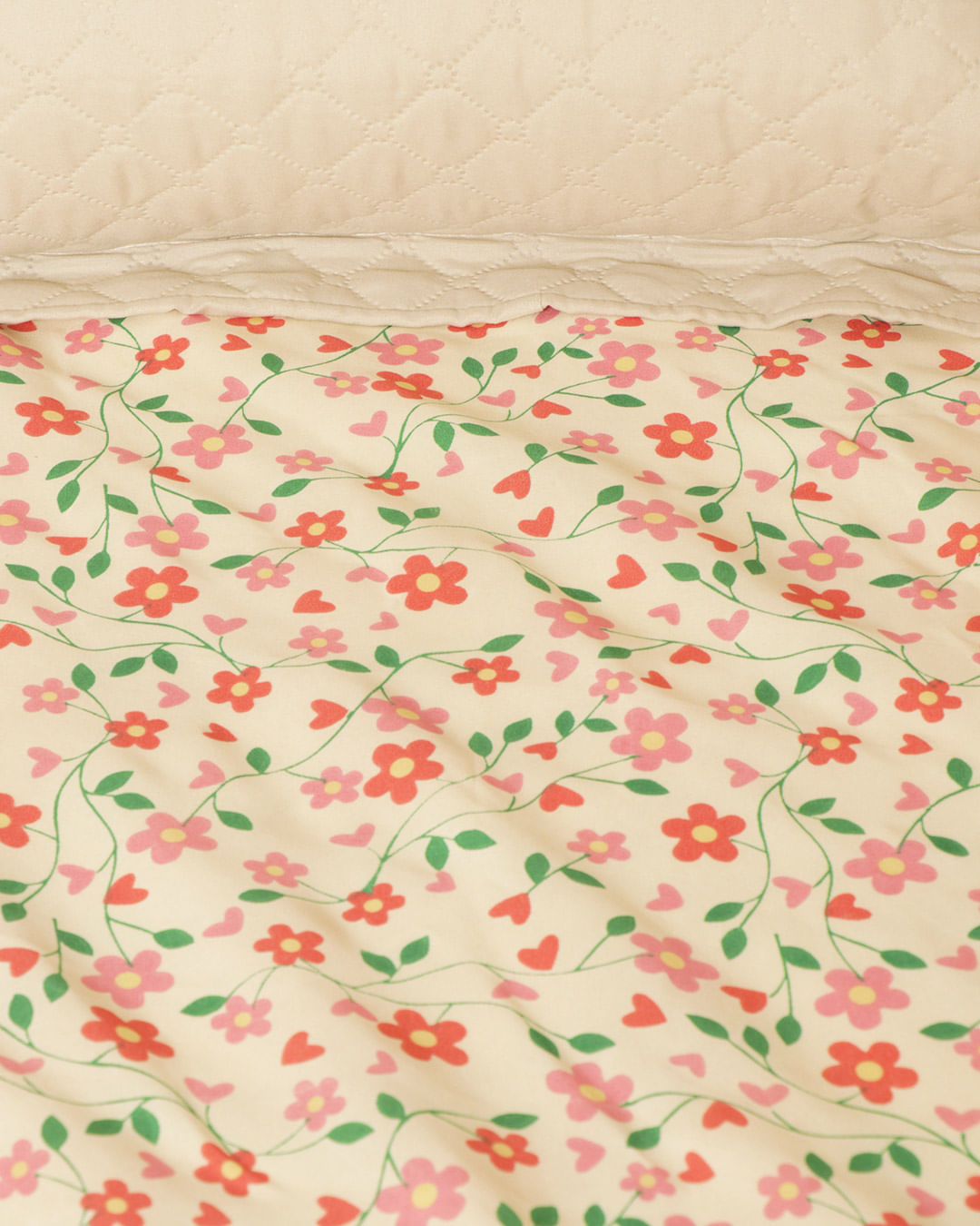 Lencol-Avulso-Casal-C-Elast-Romantico---Amarelo-Floral