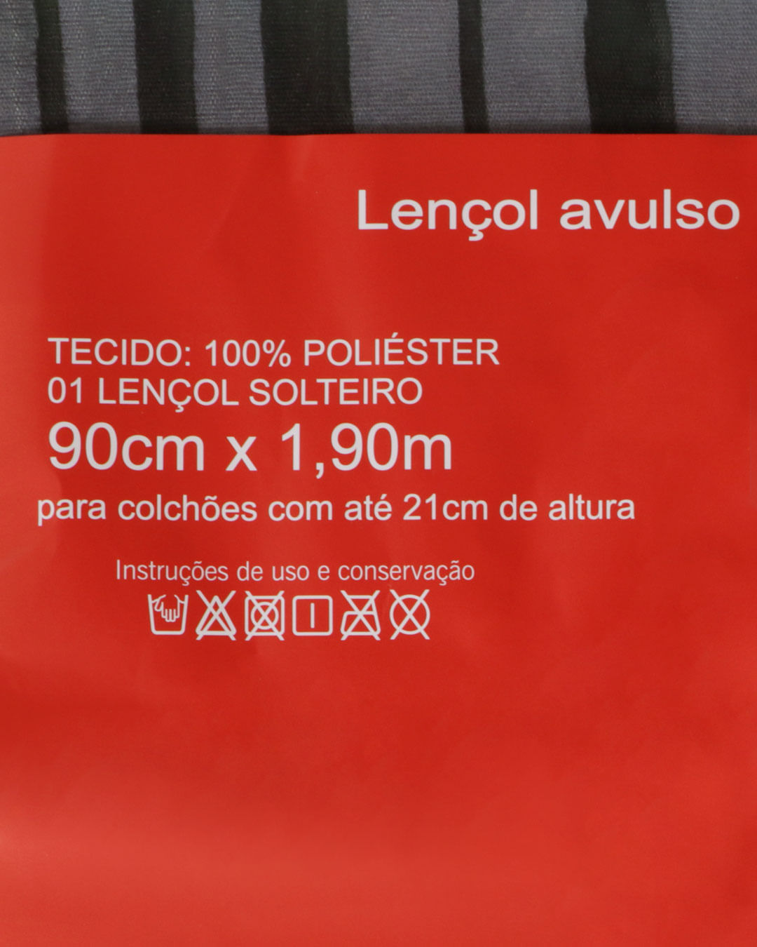 Lencol-Avulso-Solteiro-C-Elast-Moderno---Cinza-Geometrico