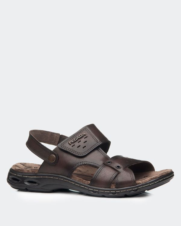 Sandália Masculina Pegada Couro Marrom 43