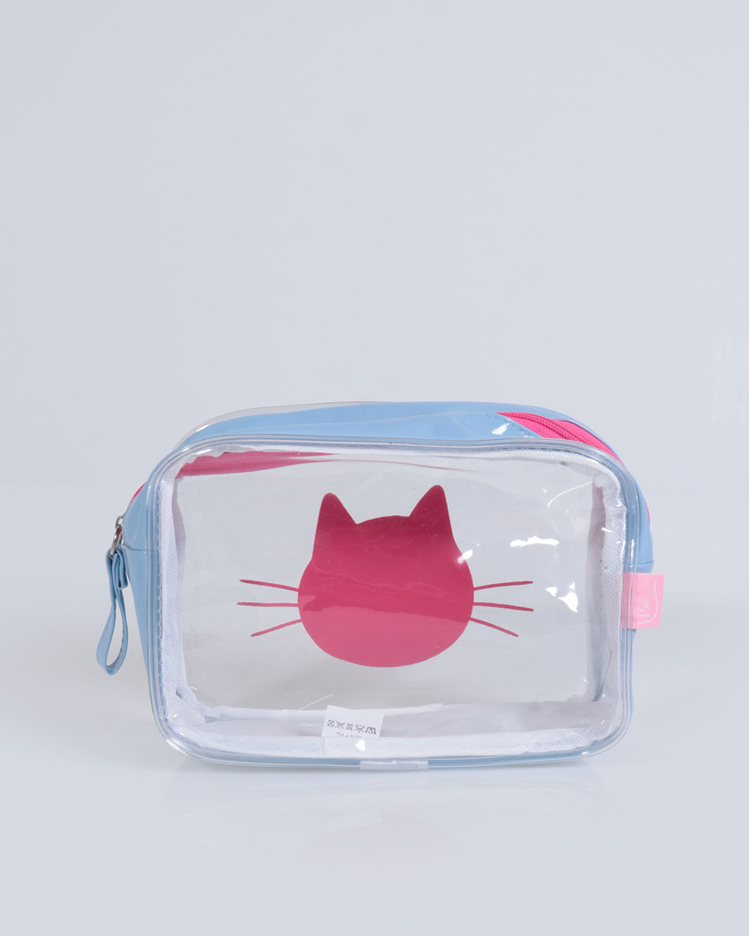 Necessaire--Meow-Transp-Nn2104---Azul-Claro