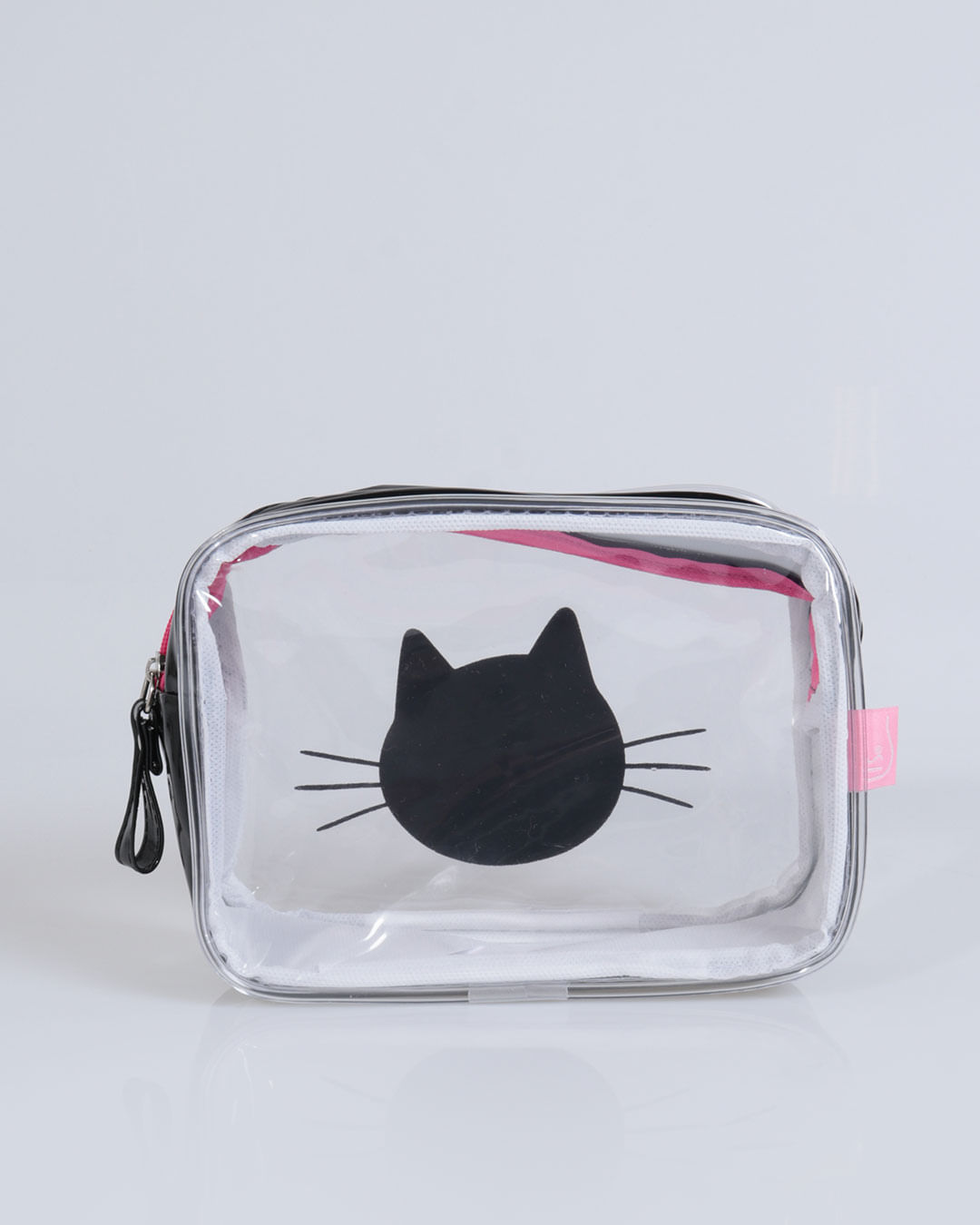 Necessaire--Meow-Transp-Nn2104---Preto