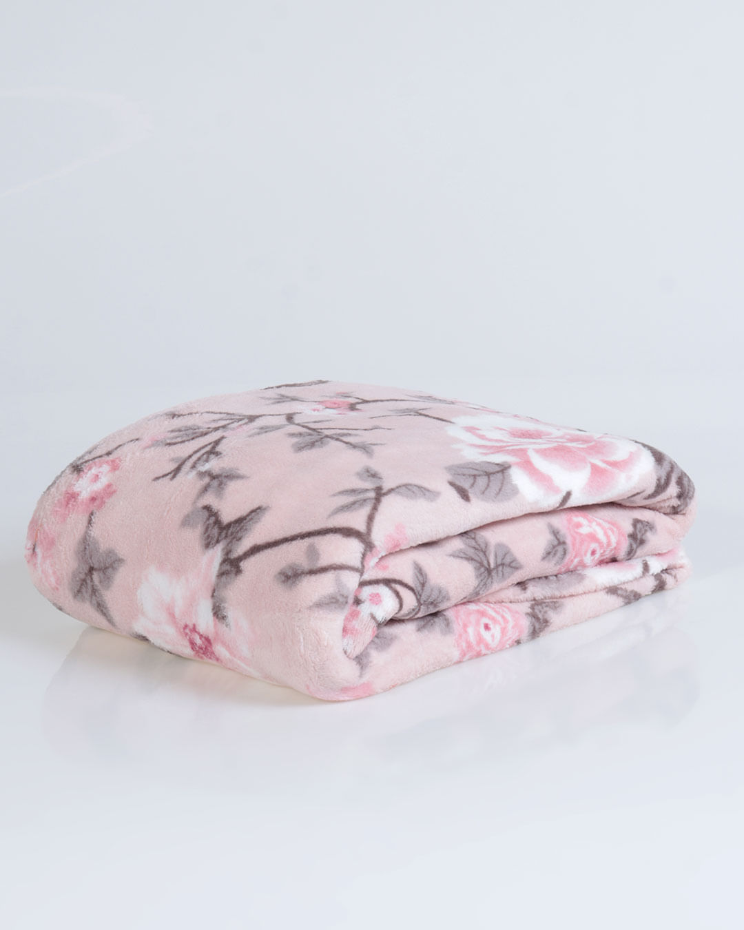 Manta-Solteiro-Estampada---Rosa-Floral