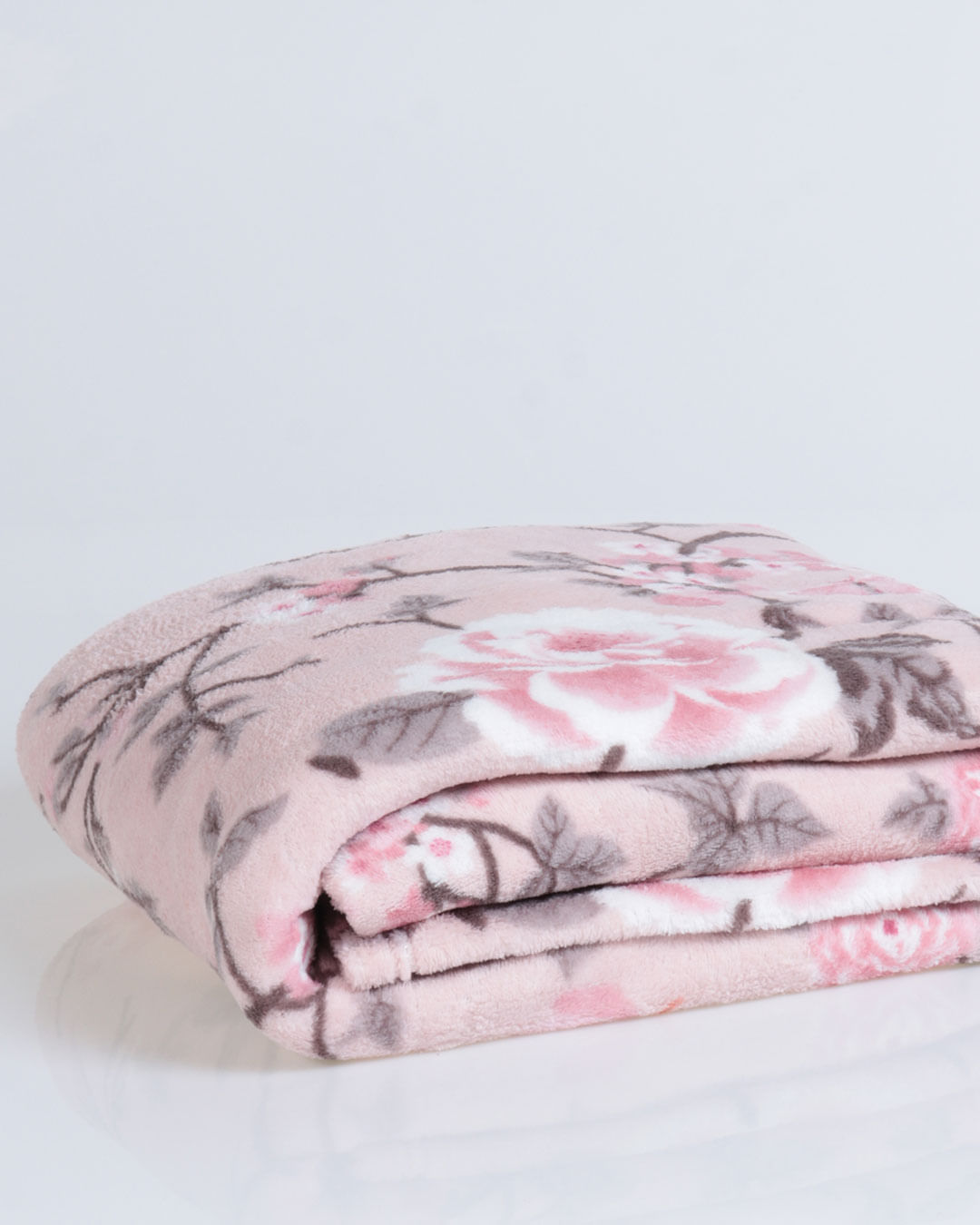 Manta-Solteiro-Estampada---Rosa-Floral