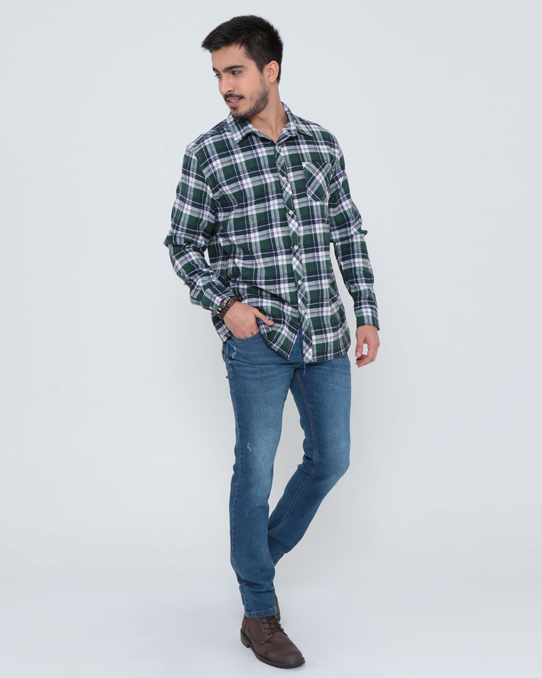 Camisa-Vp001-Flanela---Verde-Xadrez