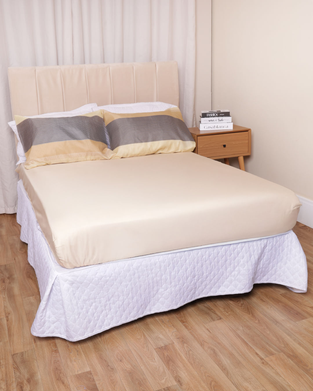 Jg-De-Cama-Casal-3-Pcs-Etnico-Ver-25---Bege-Escuro