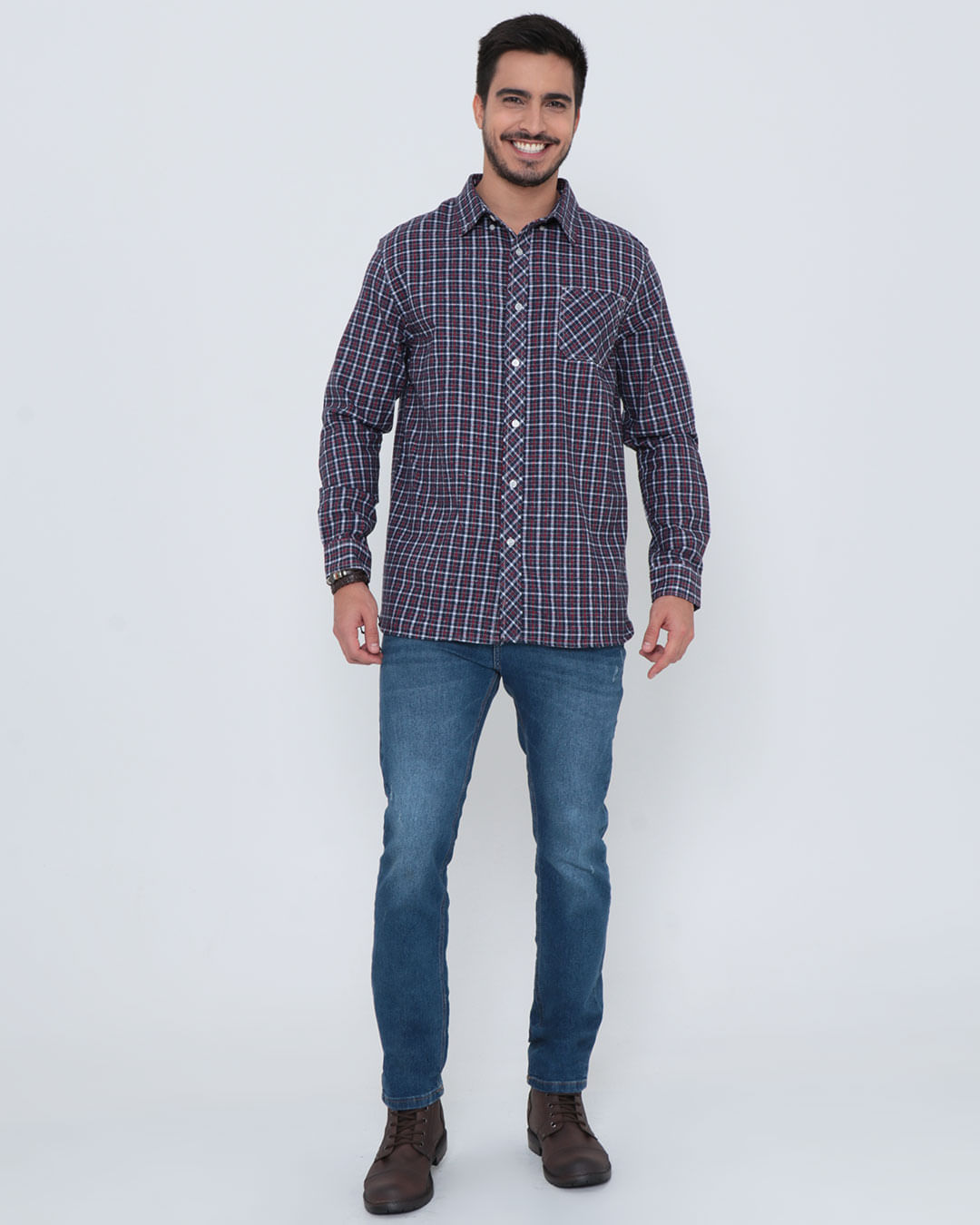 Camisa-Vp001-Flanela---Marinho-Geometrico