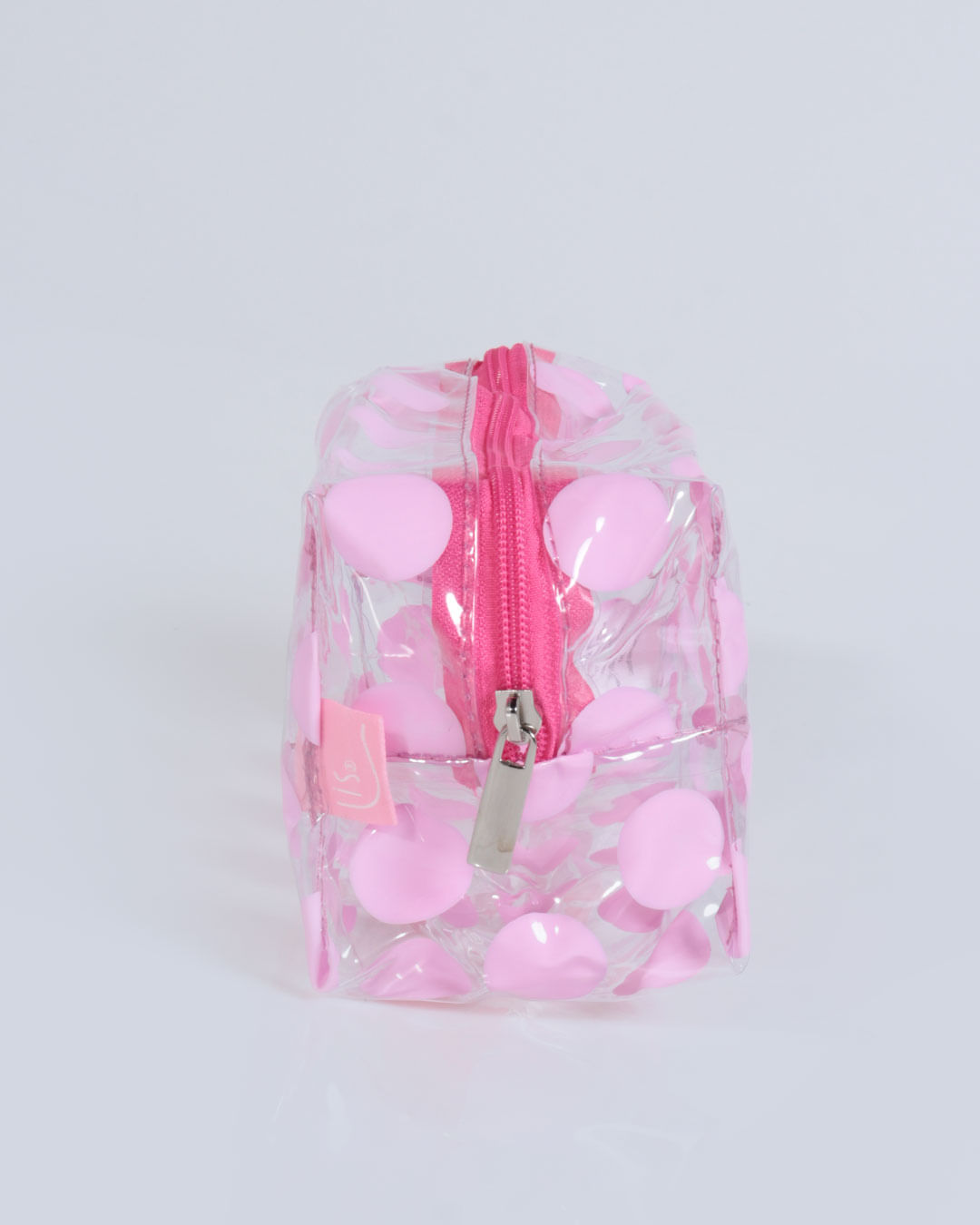Necessaire-Bolinhas-Transp-Nn2101---Rosa-Medio