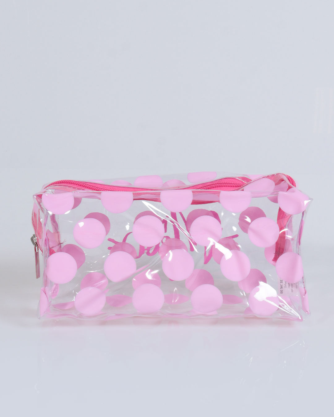Necessaire-Bolinhas-Transp-Nn2101---Rosa-Medio