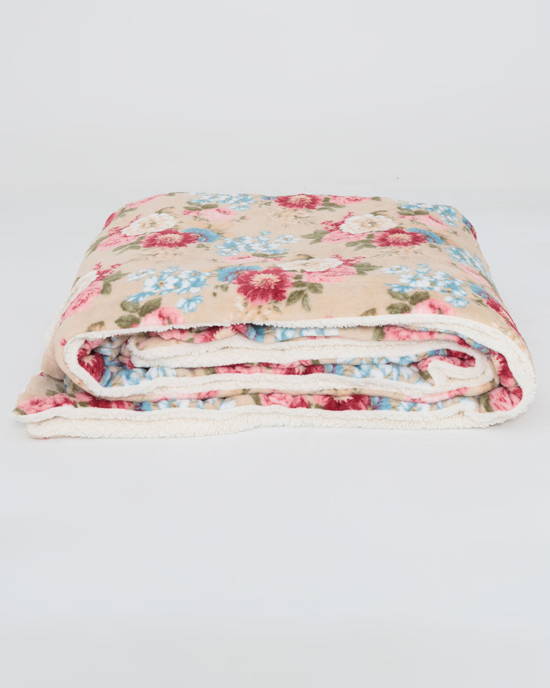 Manta-Sherpa-Df-Casal-Estampada---Bege-Floral