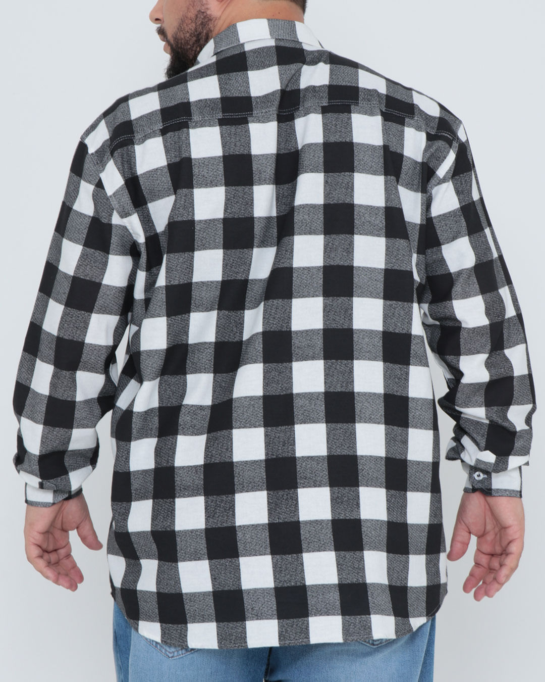 Camisa-Ml-1422-Flanela-Xadrez-68---Branco-Xadrez