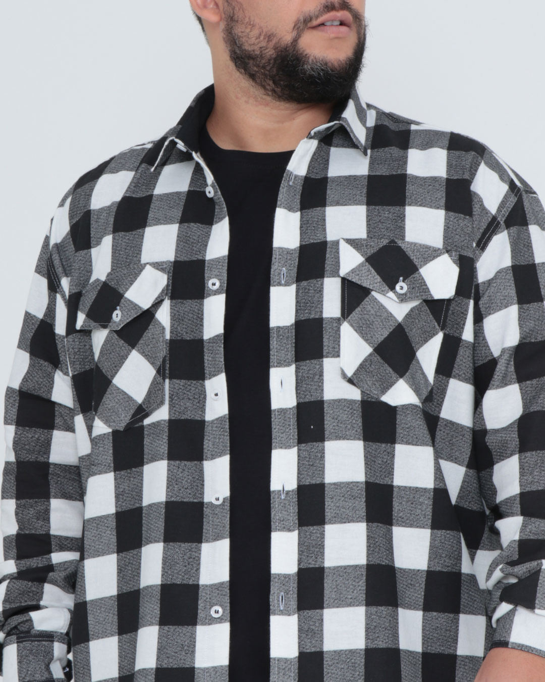 Camisa-Ml-1422-Flanela-Xadrez-68---Branco-Xadrez