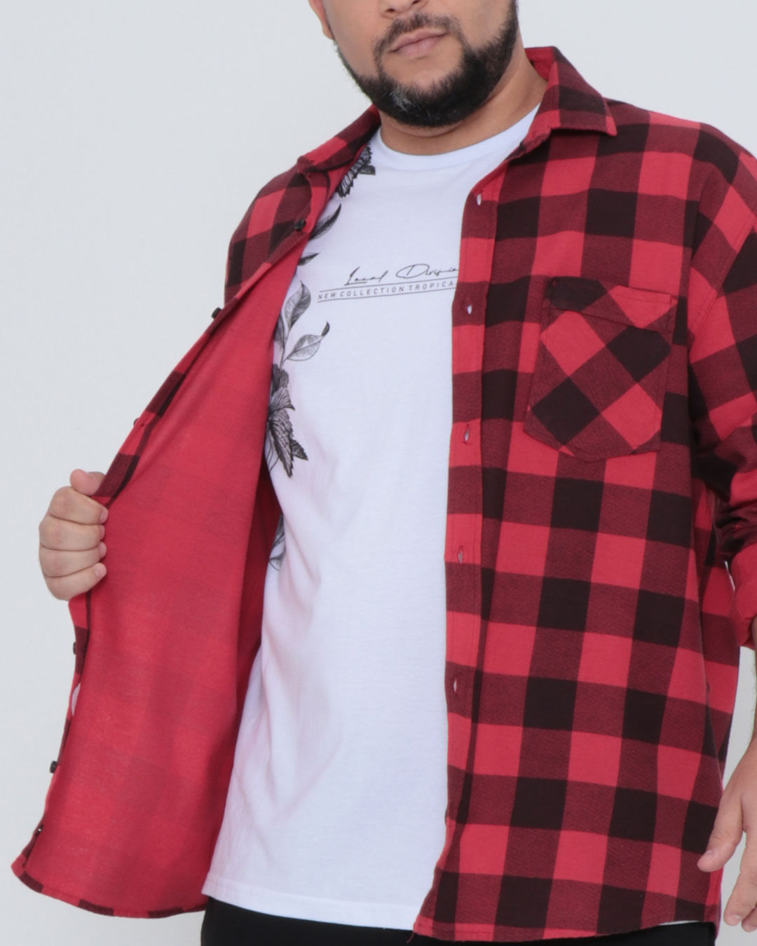 Camisa-Ml-1422-Flanela-Xadrez-68---Vermelho-Xadrez