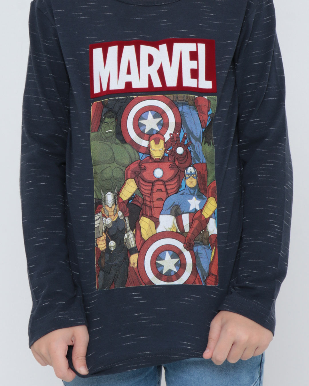 Camiseta-Inf85-Ml-M410-Avengers---Marinho