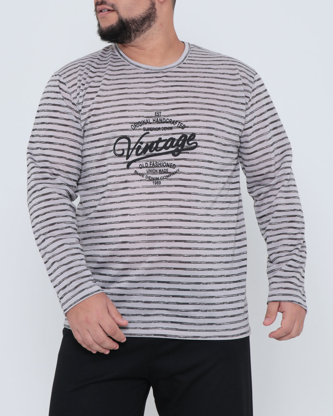 Pijama-Longo-Gola-Careca-Ref-67379---Preto-Listrado