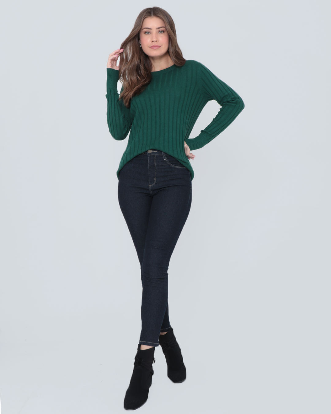 Blusa-Rv3490-Tricot-Gola-Canoa---Verde-Escuro