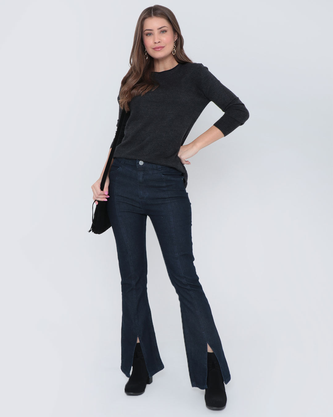 Blusa-Sa8981-Tricot-Gola-Canoa---Mescla-Escuro