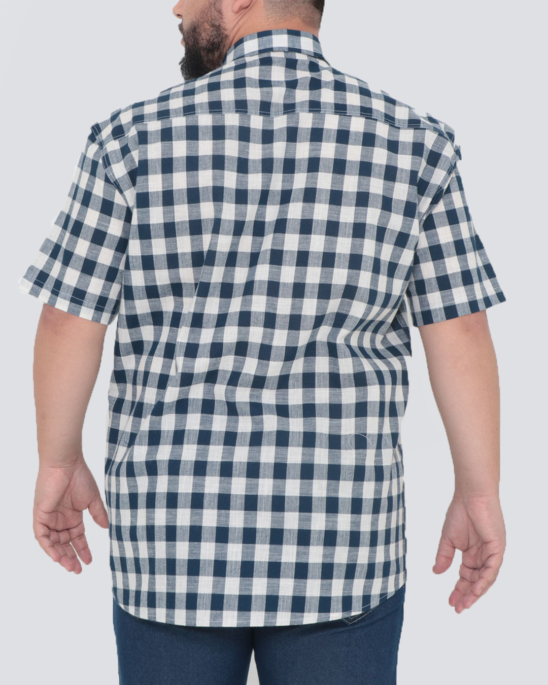 Camisa-Mc-9036-Fio-Tinto-Xadrez-68---Azul-Xadrez