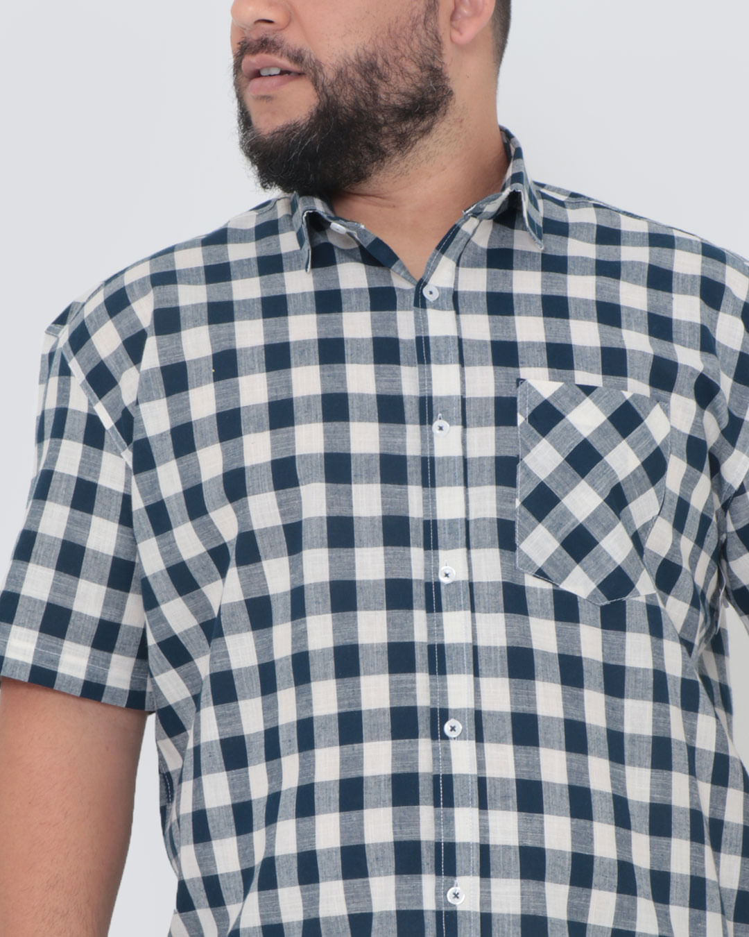 Camisa-Mc-9036-Fio-Tinto-Xadrez-68---Azul-Xadrez