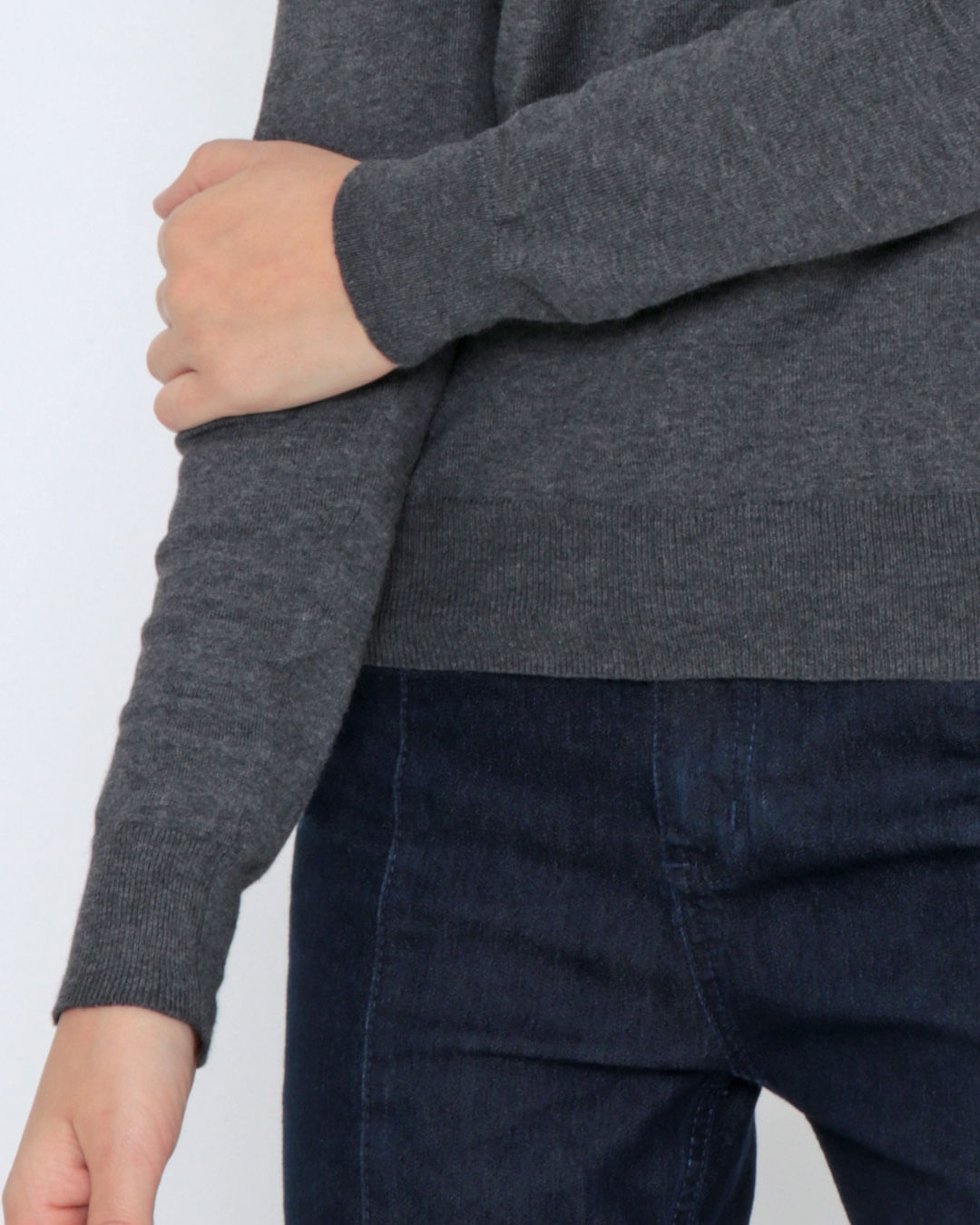 Blusa-Rv1188-Tricot-Gola-V---Mescla-Escuro
