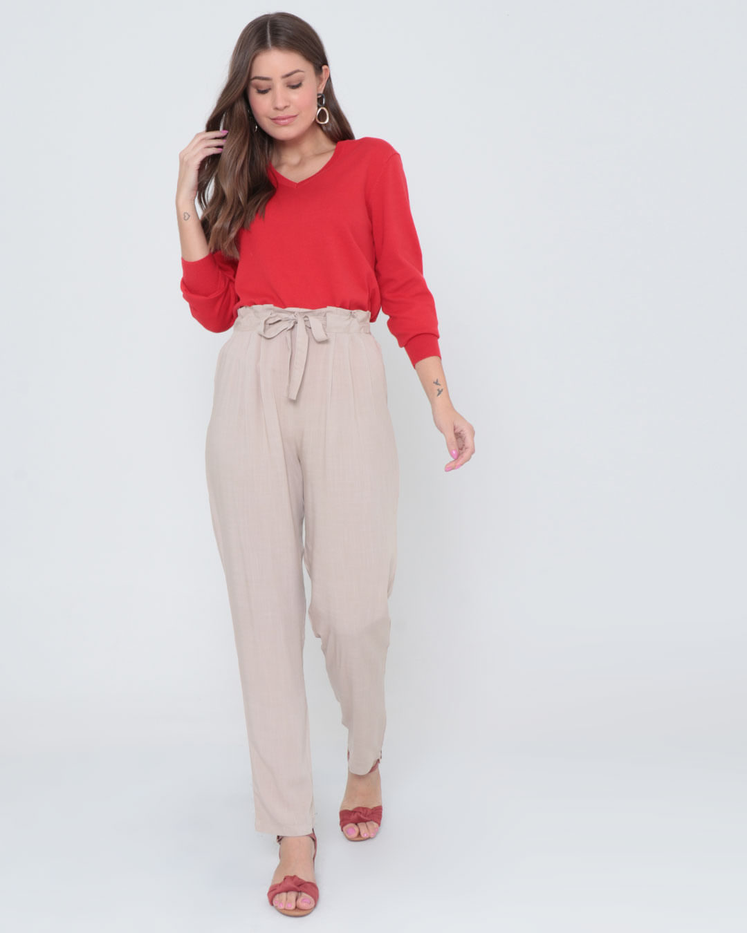 Blusa-Rv1188-Tricot-Gola-V---Vermelho-Medio