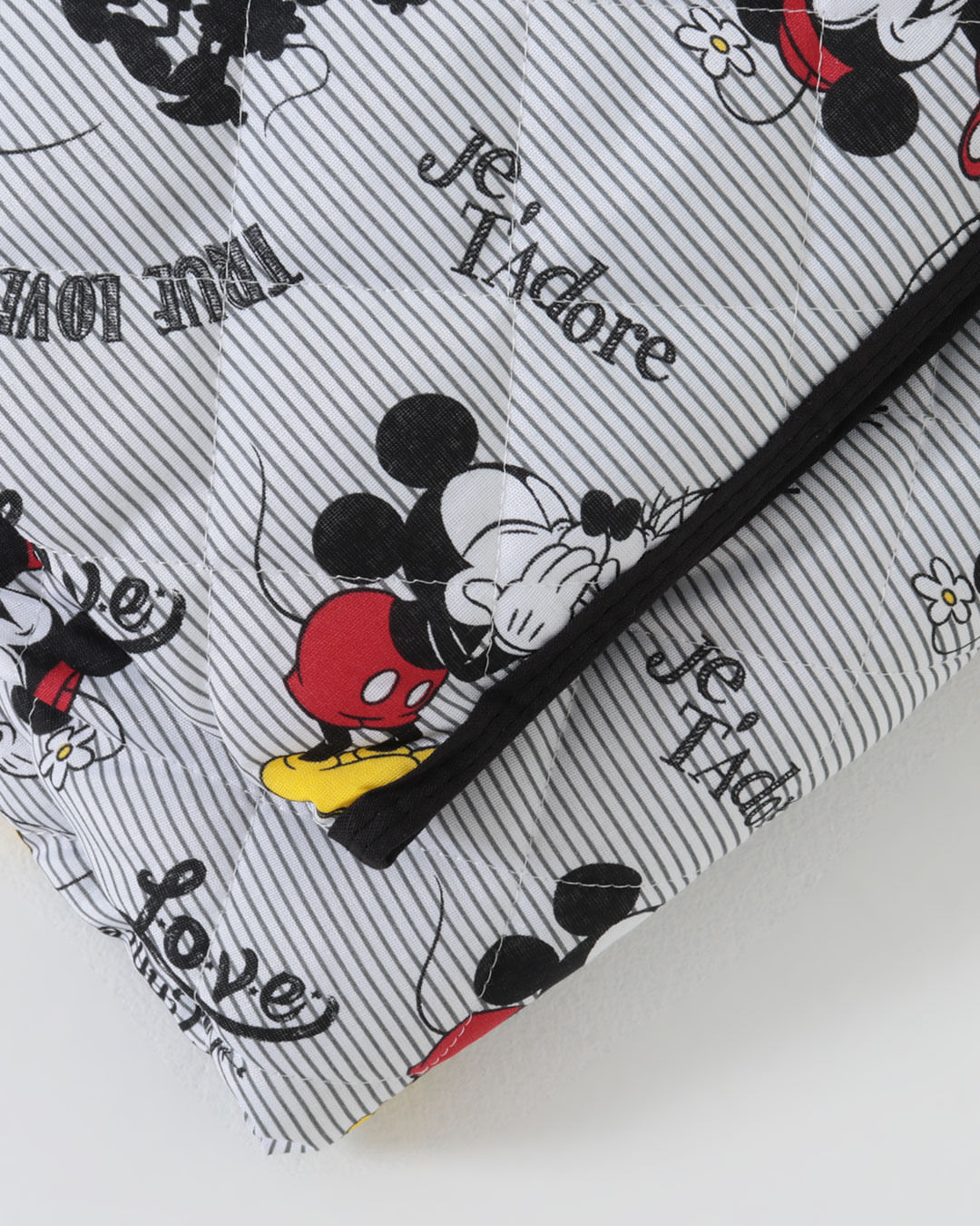Colcha-Soft-Queen-Mickey-Minnie---Branco-Listrado